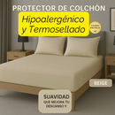 PROTECTOR DE COLCHON TERMOSELLADO Tecnología anti-ácaros e hipoalergénica